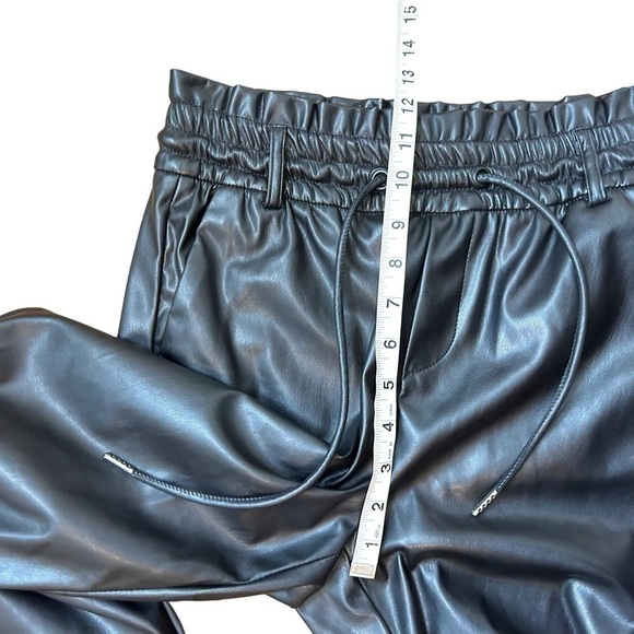 VERO Moda VM Eva High Rise Paperbag Faux Leather Pants - Picture 6 of 12